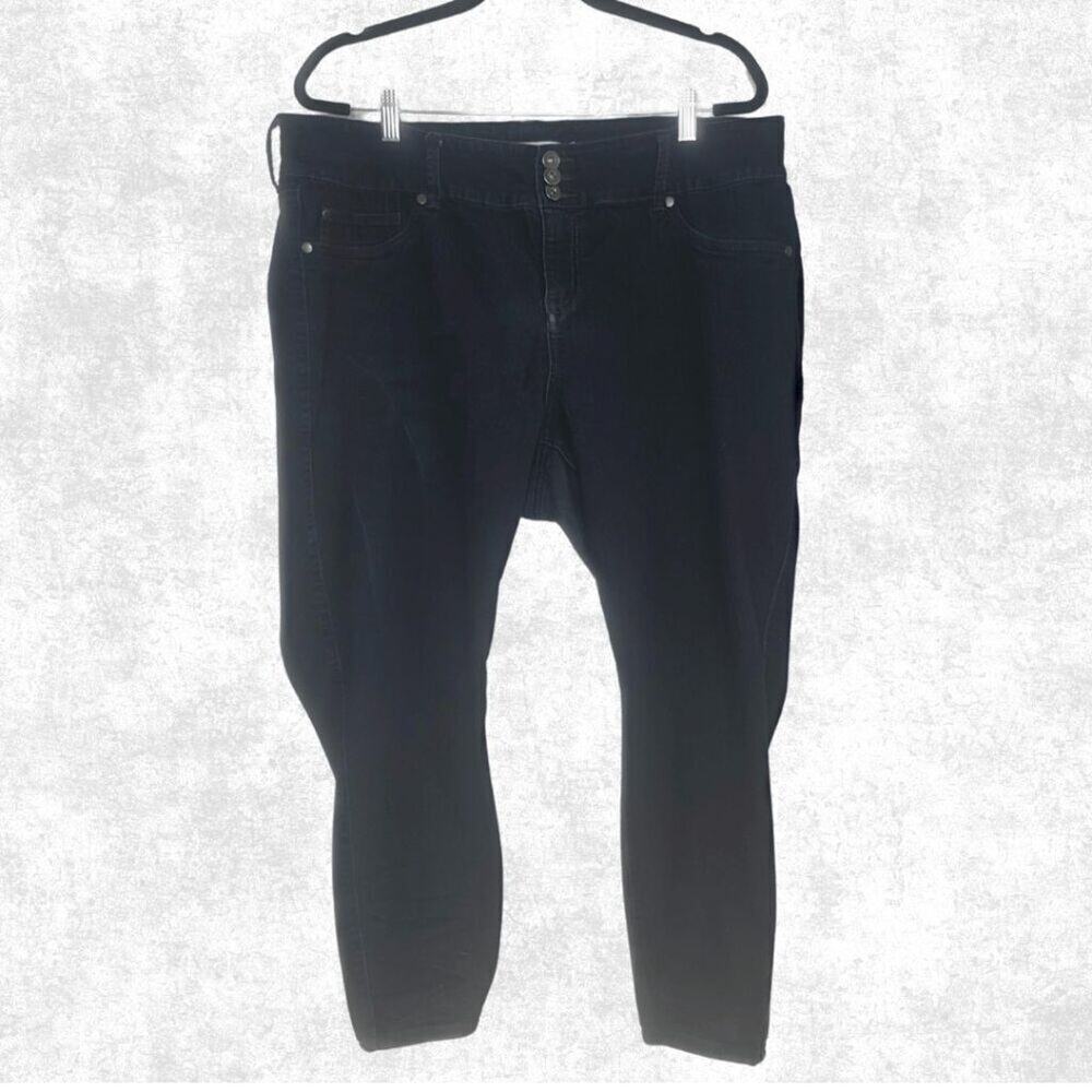 Torrid Dark Wash Skinny Jeans – Plus Size 20S | High Rise Stretch Denim | Short